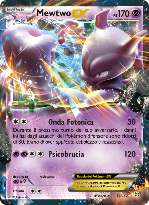 Mewtwo EX 061/165 — BREAKthrough (Italian Pokémon TCG card)
