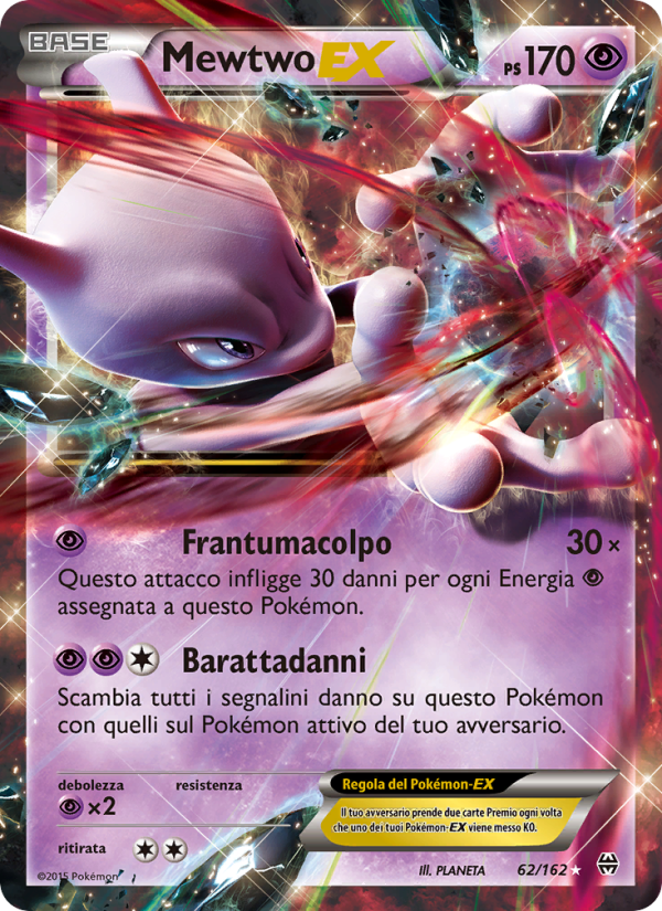 Mewtwo EX 062/165 — BREAKthrough (Italian Pokémon TCG card)