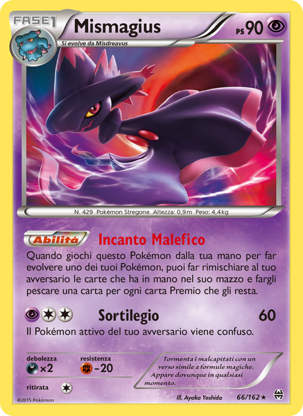 Mismagius 066/165 — BREAKthrough (Italian Pokémon TCG card)