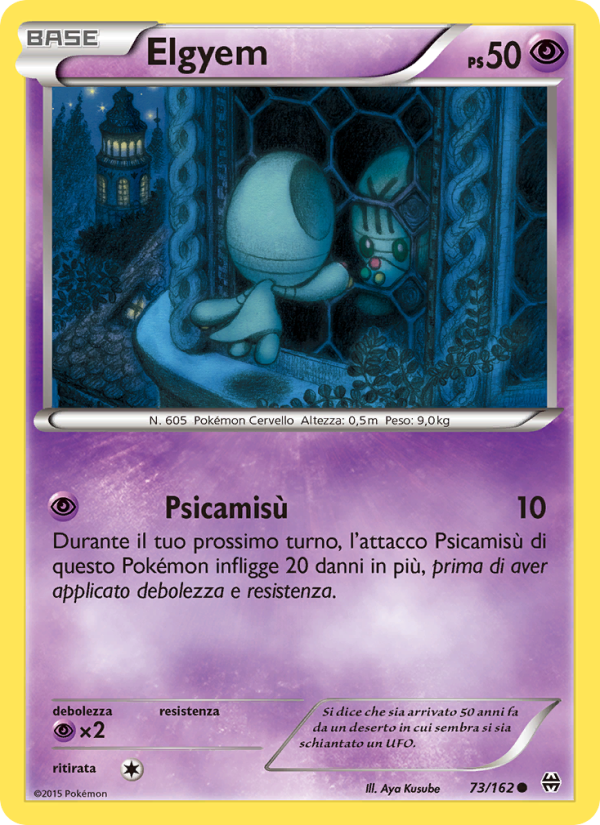 Elgyem 073/165 — BREAKthrough (Italian Pokémon TCG card)