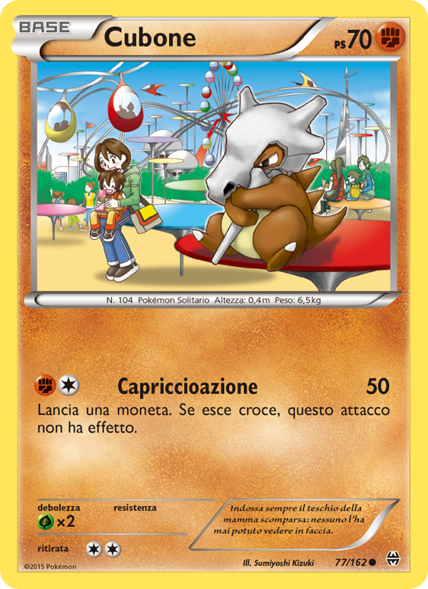 Cubone 077/165 — BREAKthrough (Italian Pokémon TCG card)