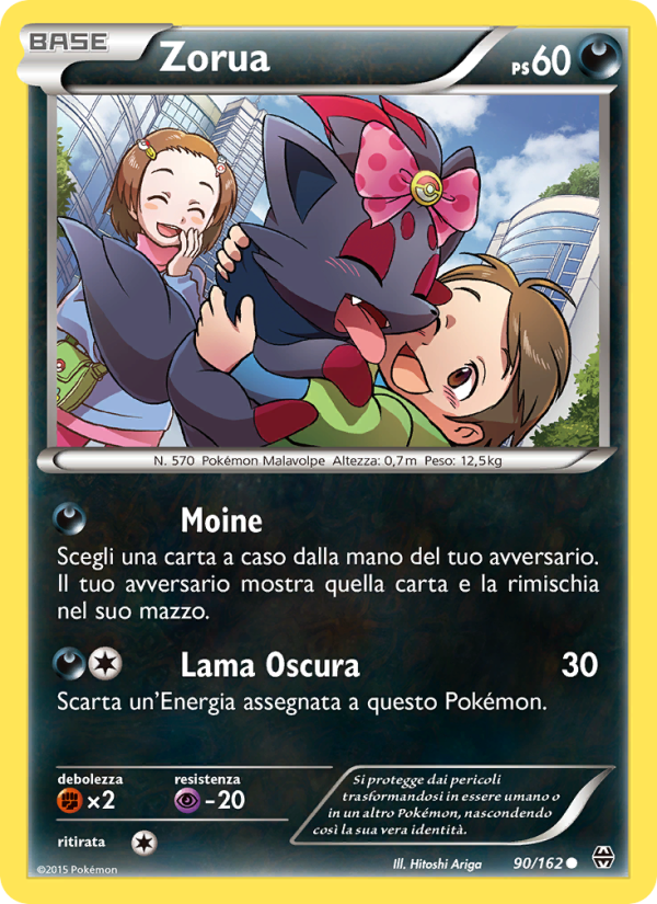 Zorua 090/165 — BREAKthrough (Italian Pokémon TCG card)