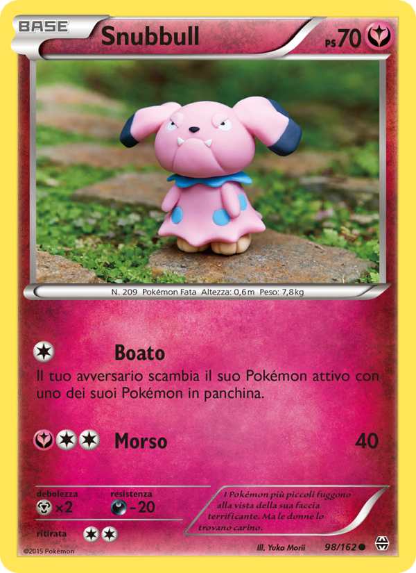 Snubbull 098/165 — BREAKthrough (Italian Pokémon TCG card)