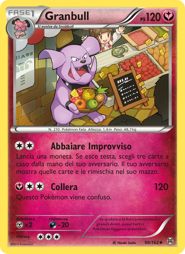 Granbull 099/165 — BREAKthrough (Italian Pokémon TCG card)