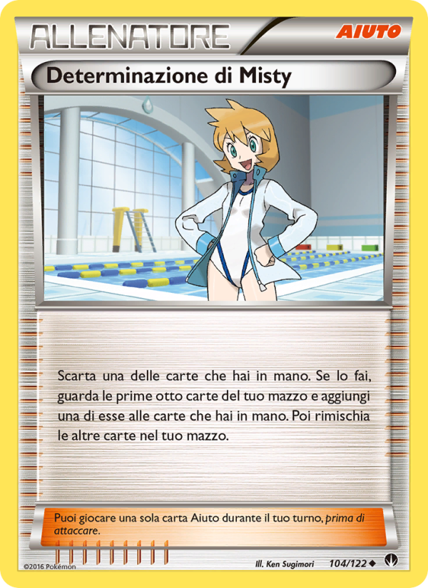 Determinazione di Misty 104/126 — BREAKpoint (Italian Pokémon TCG card)