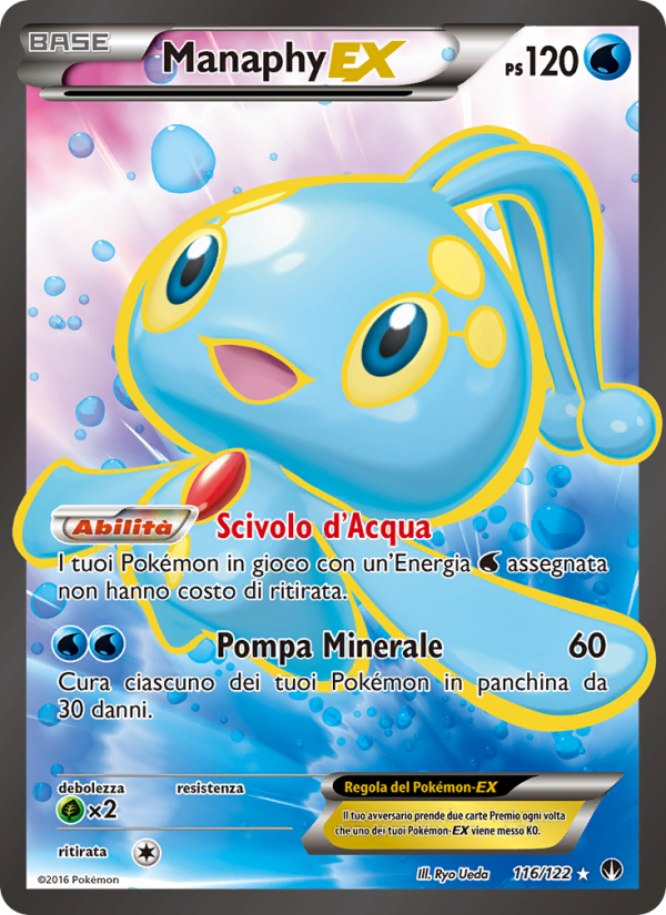 Manaphy EX 116/126 — BREAKpoint (Italian Pokémon TCG card)