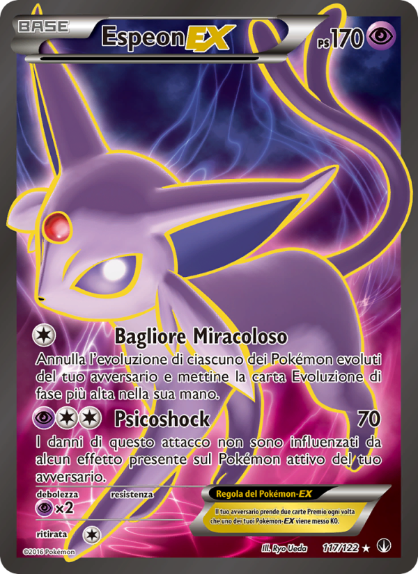 Espeon EX 117/126 — BREAKpoint (Italian Pokémon TCG card)