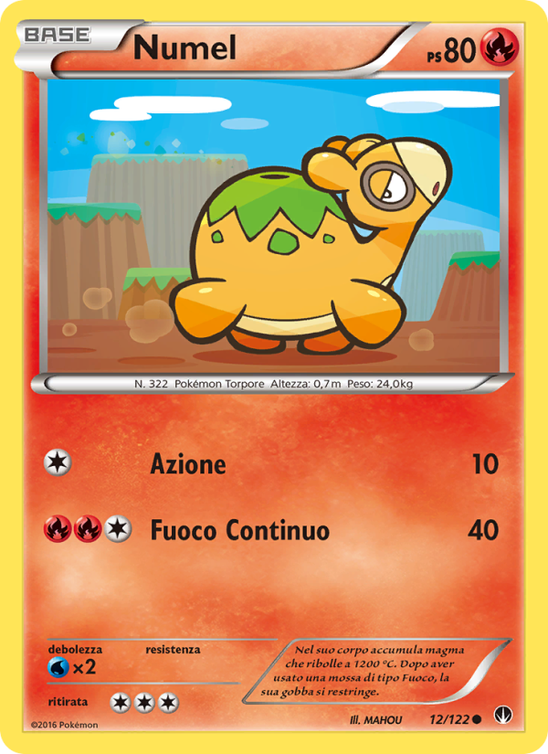 Numel 012/126 — BREAKpoint (Italian Pokémon TCG card)