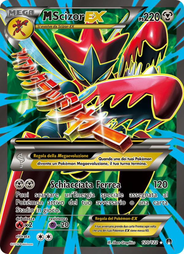 M Scizor EX 120/126 — BREAKpoint (Italian Pokémon TCG card)