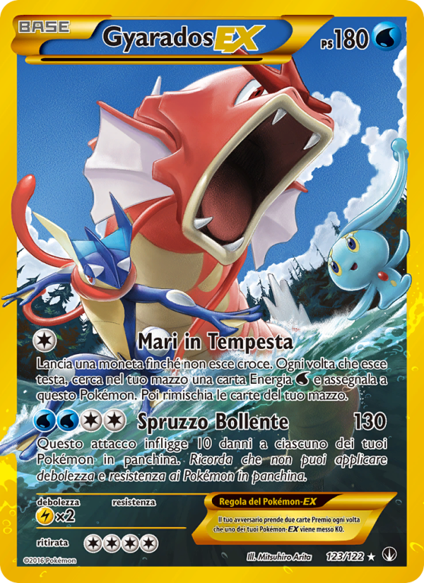 Gyarados EX 123/126 — BREAKpoint (Italian Pokémon TCG card)