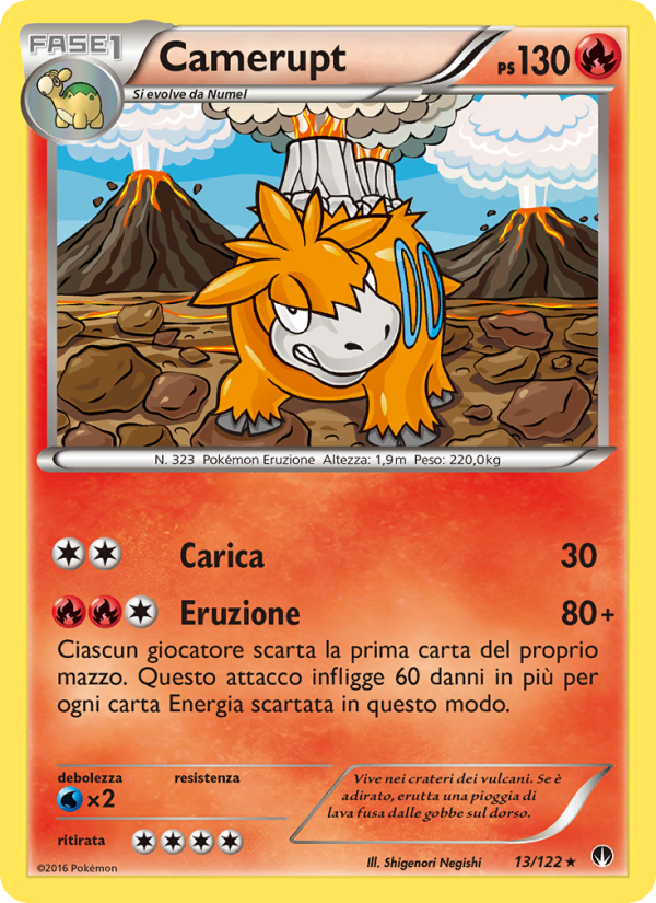 Camerupt 013/126 — BREAKpoint (Italian Pokémon TCG card)