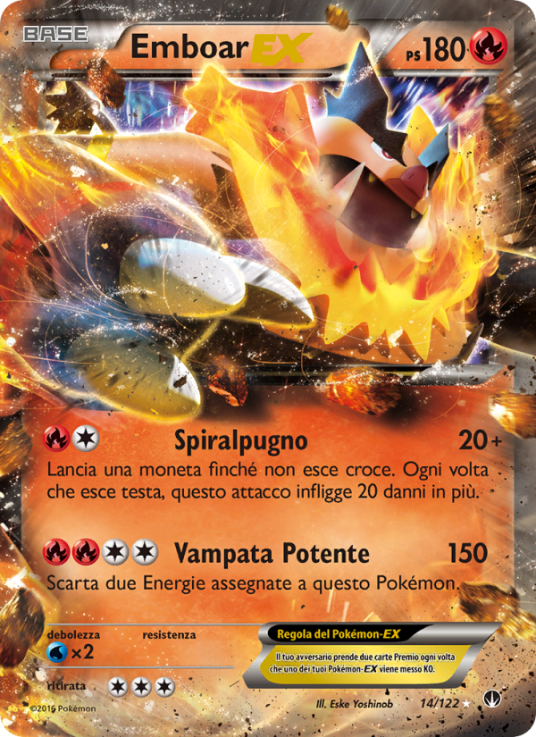 Emboar EX 014/126 — BREAKpoint (Italian Pokémon TCG card)