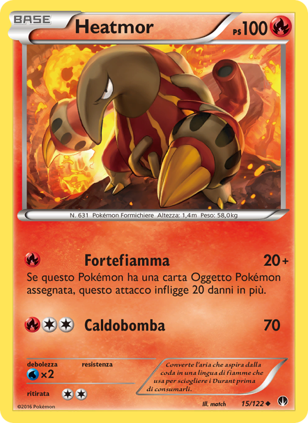 Heatmor 015/126 — BREAKpoint (Italian Pokémon TCG card)