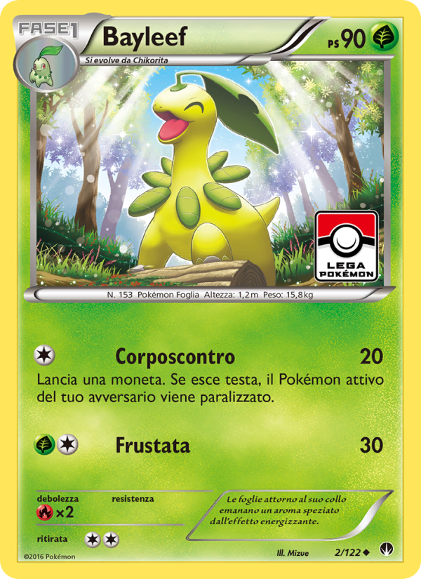 Bayleef 002/126 — BREAKpoint (Italian Pokémon TCG card)