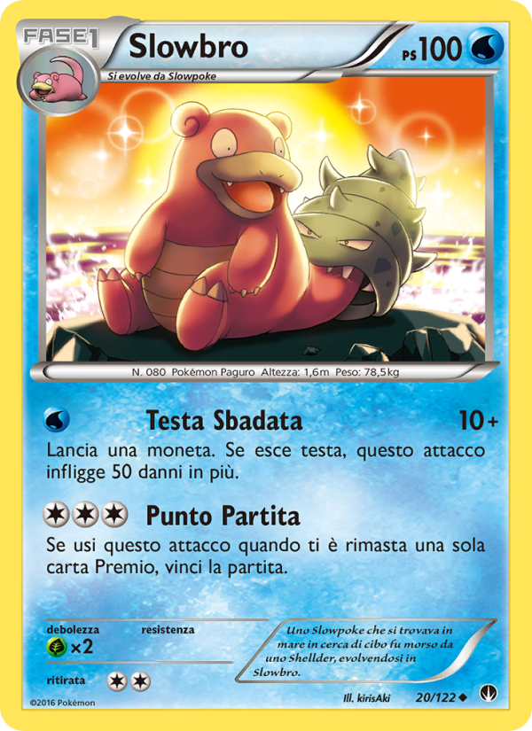Slowbro 020/126 — BREAKpoint (Italian Pokémon TCG card)