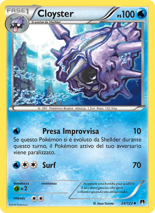 Cloyster 024/126 — BREAKpoint (Italian Pokémon TCG card)