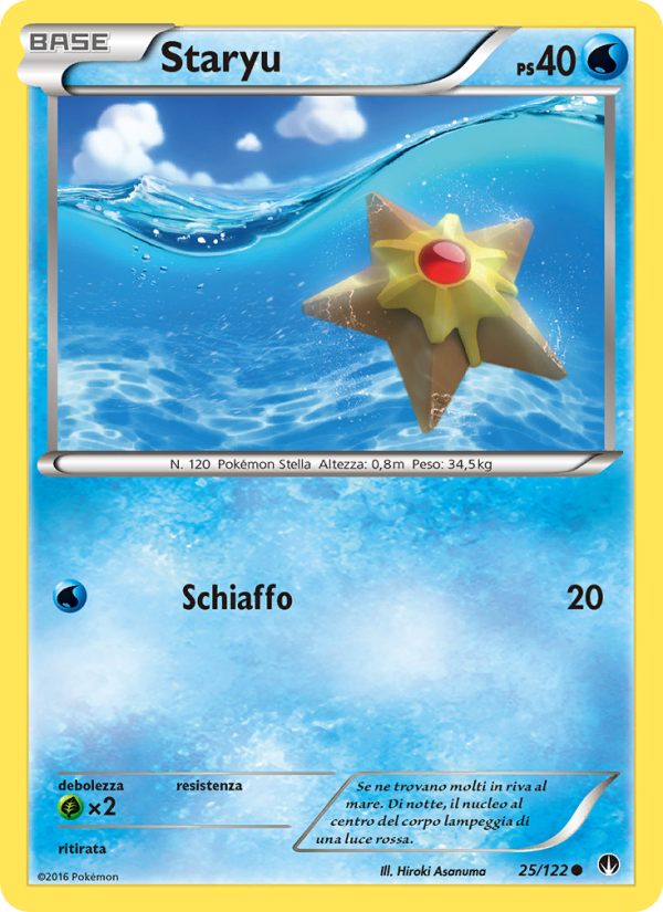 Staryu 025/126 — BREAKpoint (Italian Pokémon TCG card)