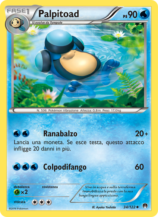 Palpitoad 034/126 — BREAKpoint (Italian Pokémon TCG card)