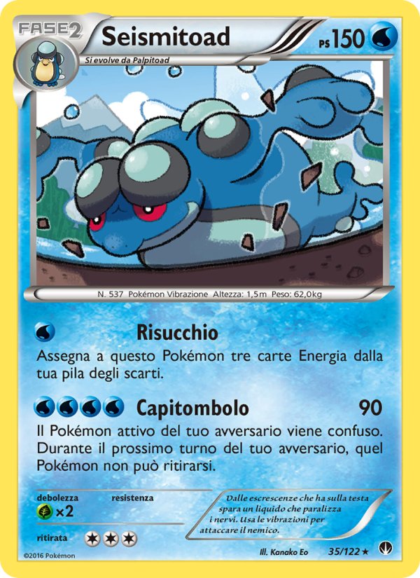 Seismitoad 035/126 — BREAKpoint (Italian Pokémon TCG card)