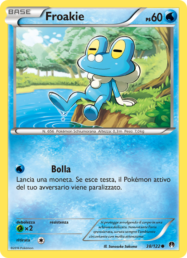 Froakie 038/126 — BREAKpoint (Italian Pokémon TCG card)