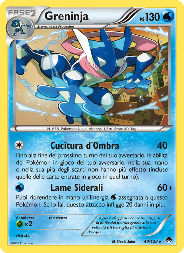 Greninja 040/126 — BREAKpoint (Italian Pokémon TCG card)