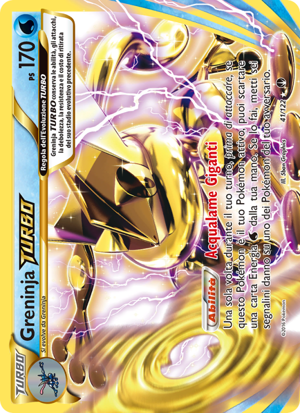 Greninja TURBO 041/126 — BREAKpoint (Italian Pokémon TCG card)