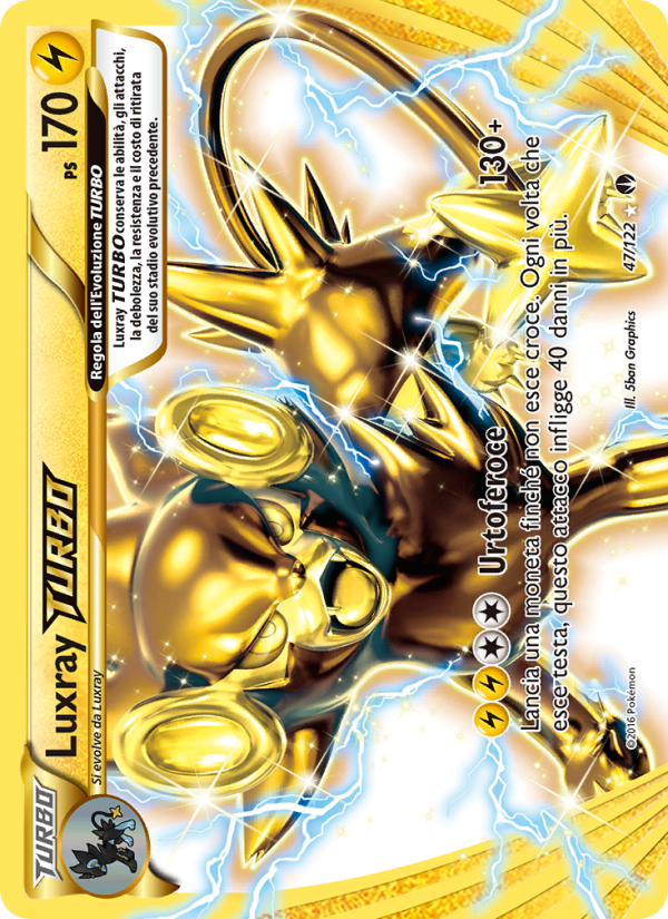 Luxray TURBO 047/126 — BREAKpoint (Italian Pokémon TCG card)