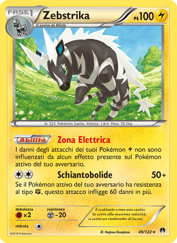 Zebstrika 049/126 — BREAKpoint (Italian Pokémon TCG card)