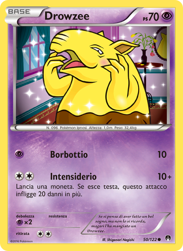 Drowzee 050/126 — BREAKpoint (Italian Pokémon TCG card)