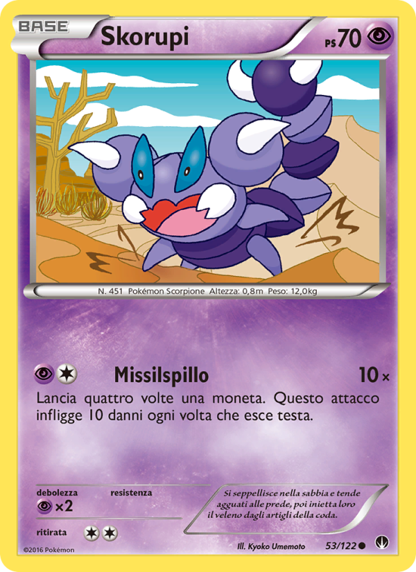 Skorupi 053/126 — BREAKpoint (Italian Pokémon TCG card)