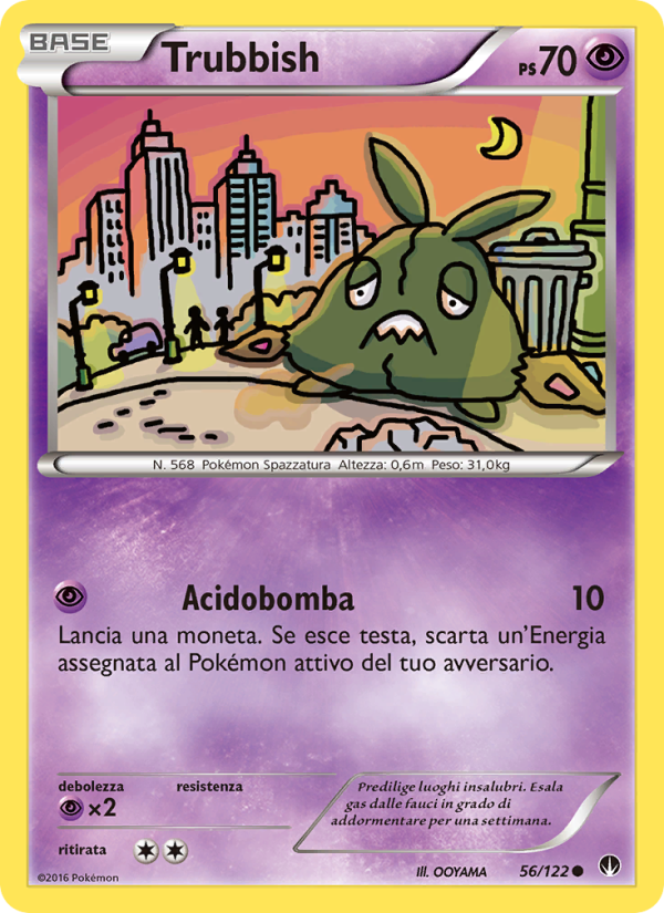 Trubbish 056/126 — BREAKpoint (Italian Pokémon TCG card)