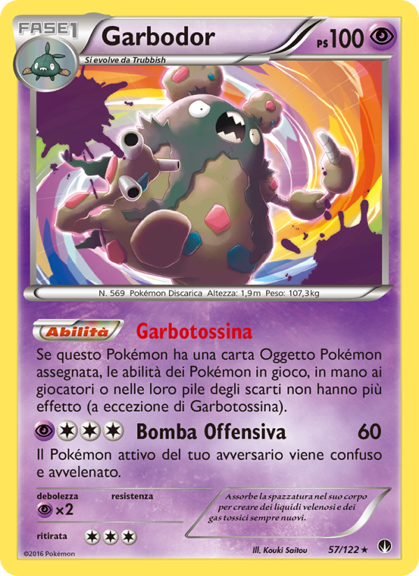 Garbodor 057/126 — BREAKpoint (Italian Pokémon TCG card)