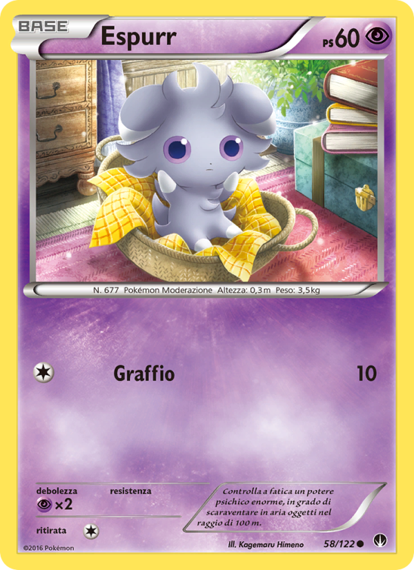 Espurr 058/126 — BREAKpoint (Italian Pokémon TCG card)