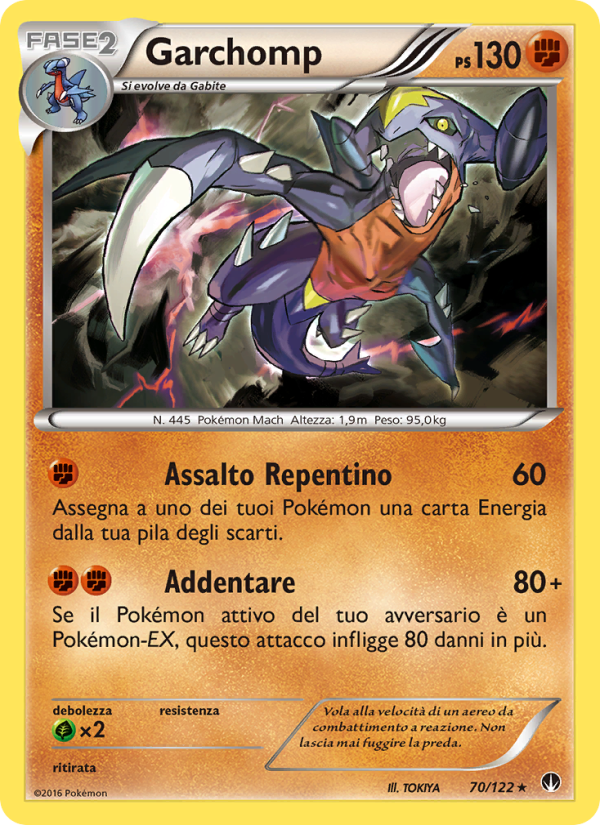 Garchomp 070/126 — BREAKpoint (Italian Pokémon TCG card)
