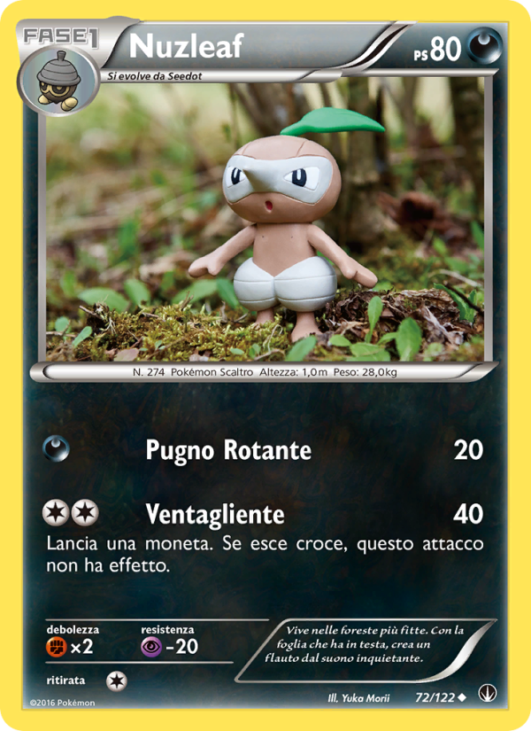 Nuzleaf 072/126 — BREAKpoint (Italian Pokémon TCG card)