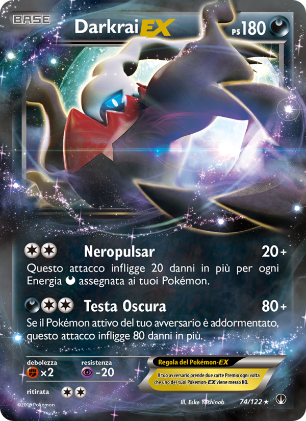 Darkrai EX 074/126 — BREAKpoint (Italian Pokémon TCG card)