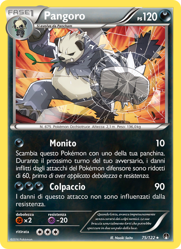 Pangoro 075/126 — BREAKpoint (Italian Pokémon TCG card)