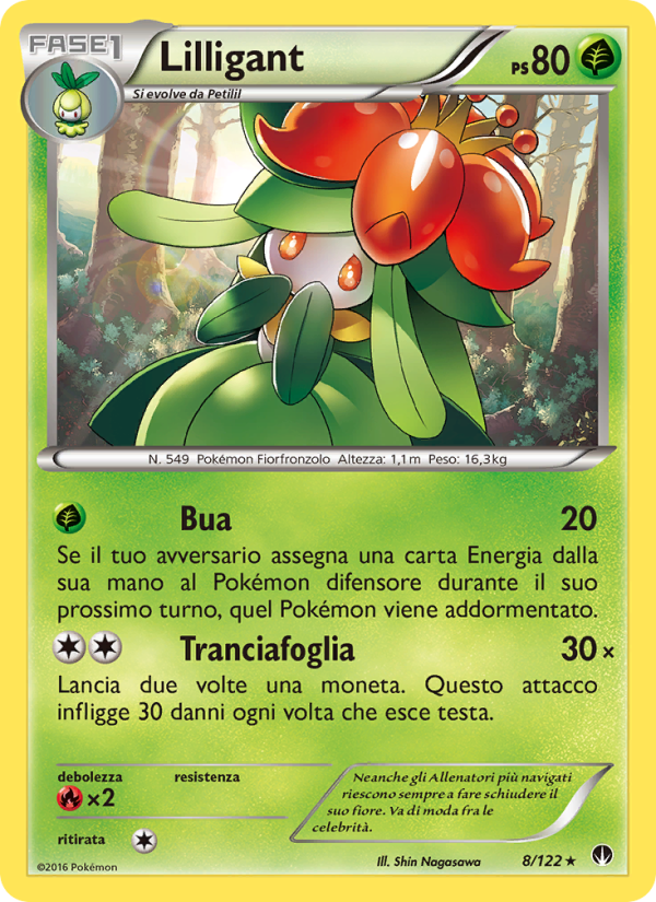Lilligant 008/126 — BREAKpoint (Italian Pokémon TCG card)