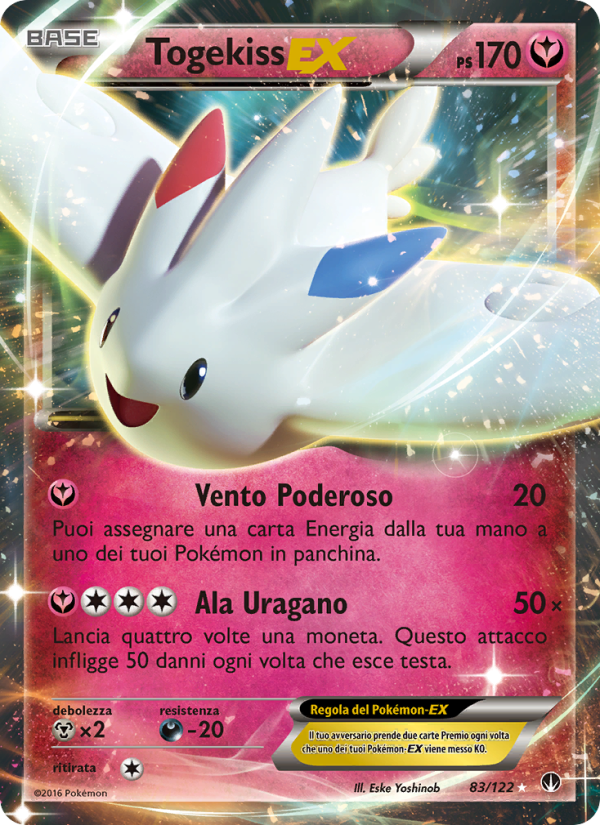 Togekiss EX 083/126 — BREAKpoint (Italian Pokémon TCG card)