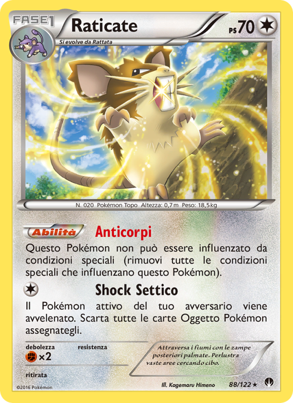 Raticate 088/126 — BREAKpoint (Italian Pokémon TCG card)