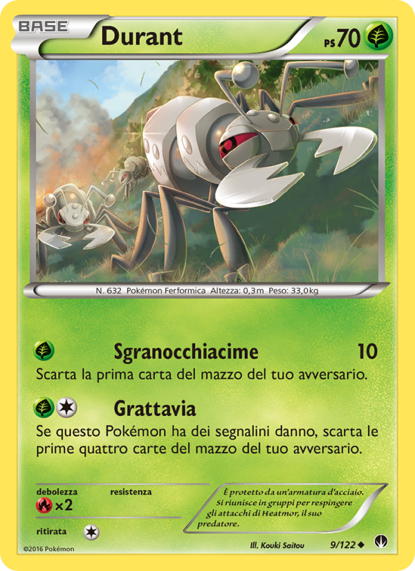 Durant 009/126 — BREAKpoint (Italian Pokémon TCG card)