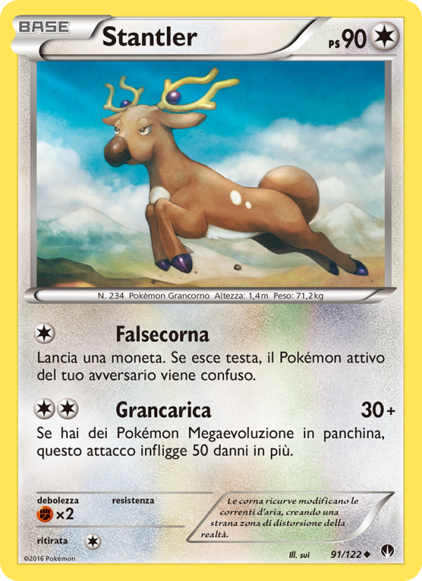 Stantler 091/126 — BREAKpoint (Italian Pokémon TCG card)