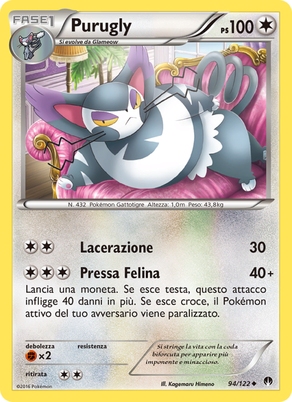 Purugly 094/126 — BREAKpoint (Italian Pokémon TCG card)