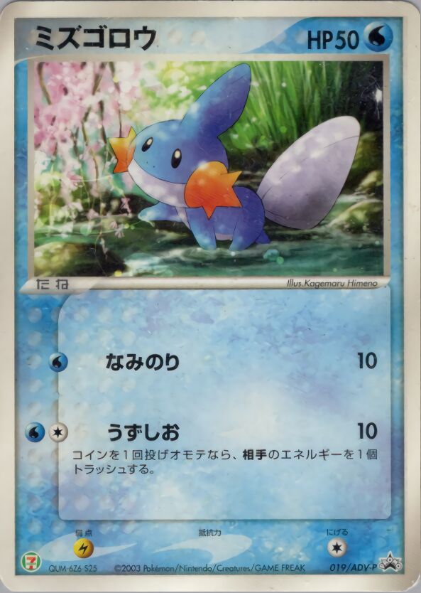 Mudkip 019/63 — ADV Promos (Japanese Pokémon TCG card)