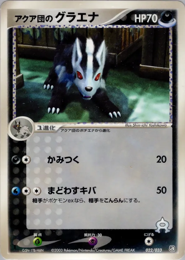 Team Aqua's Mightyena 022 — Aqua Deck Kit (Japanese Pokémon TCG card)