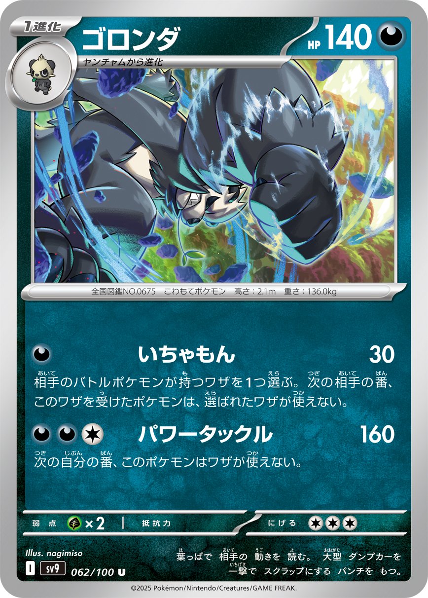 Pangoro 062/132 — Battle Partners (Japanese Pokémon TCG card)
