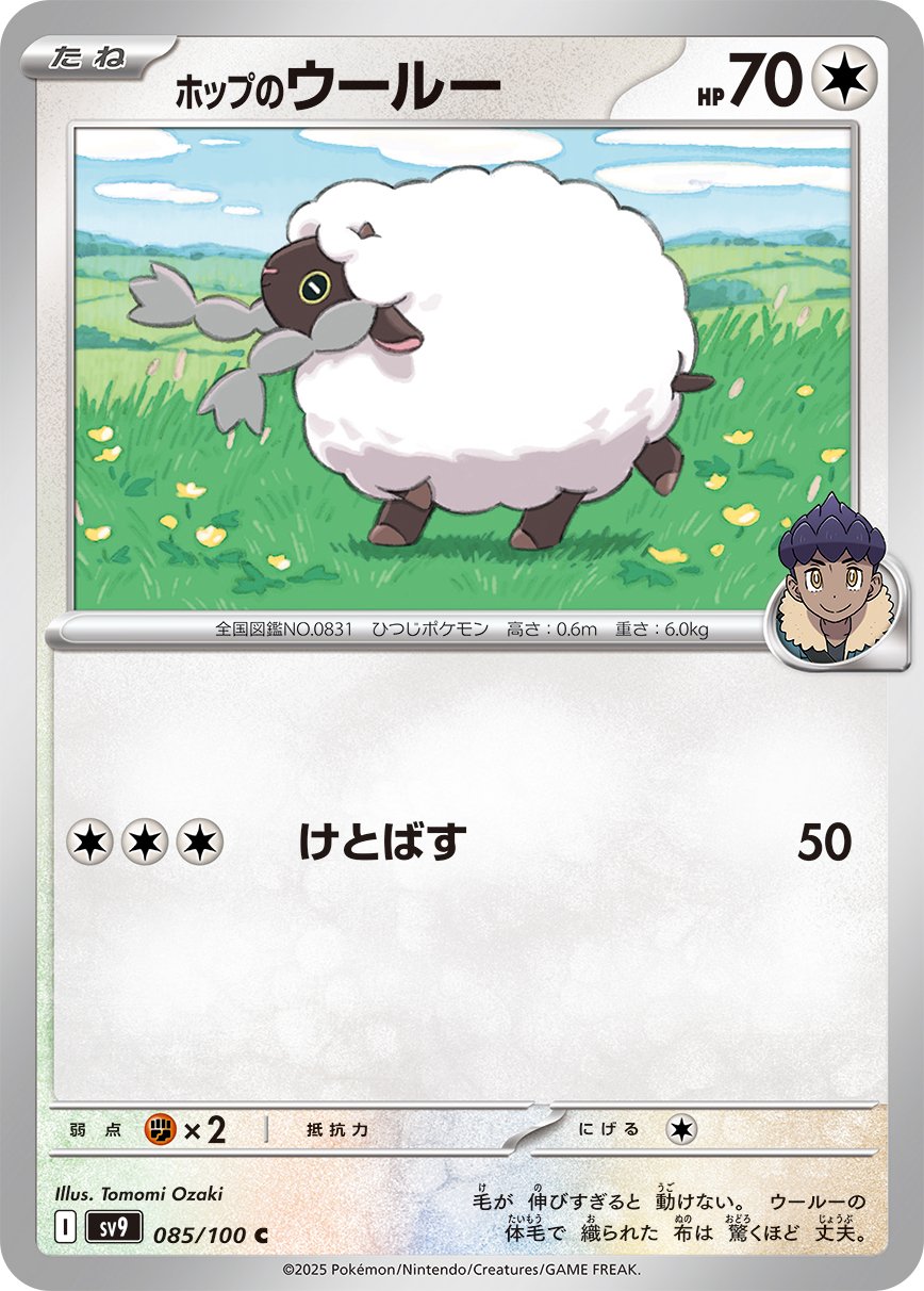 Hop's Wooloo 085/132 — Battle Partners (Japanese Pokémon TCG card)