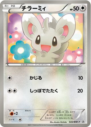 Minccino 022/236 — Black & White Promos (Japanese Pokémon TCG card)