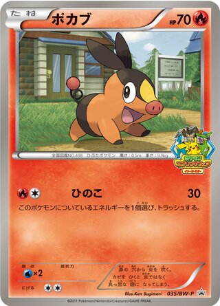 Tepig 035/236 — Black & White Promos (Japanese Pokémon TCG card)