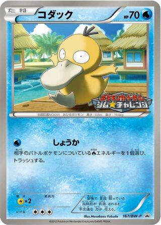 Psyduck 167/236 — Black & White Promos (Japanese Pokémon TCG card)